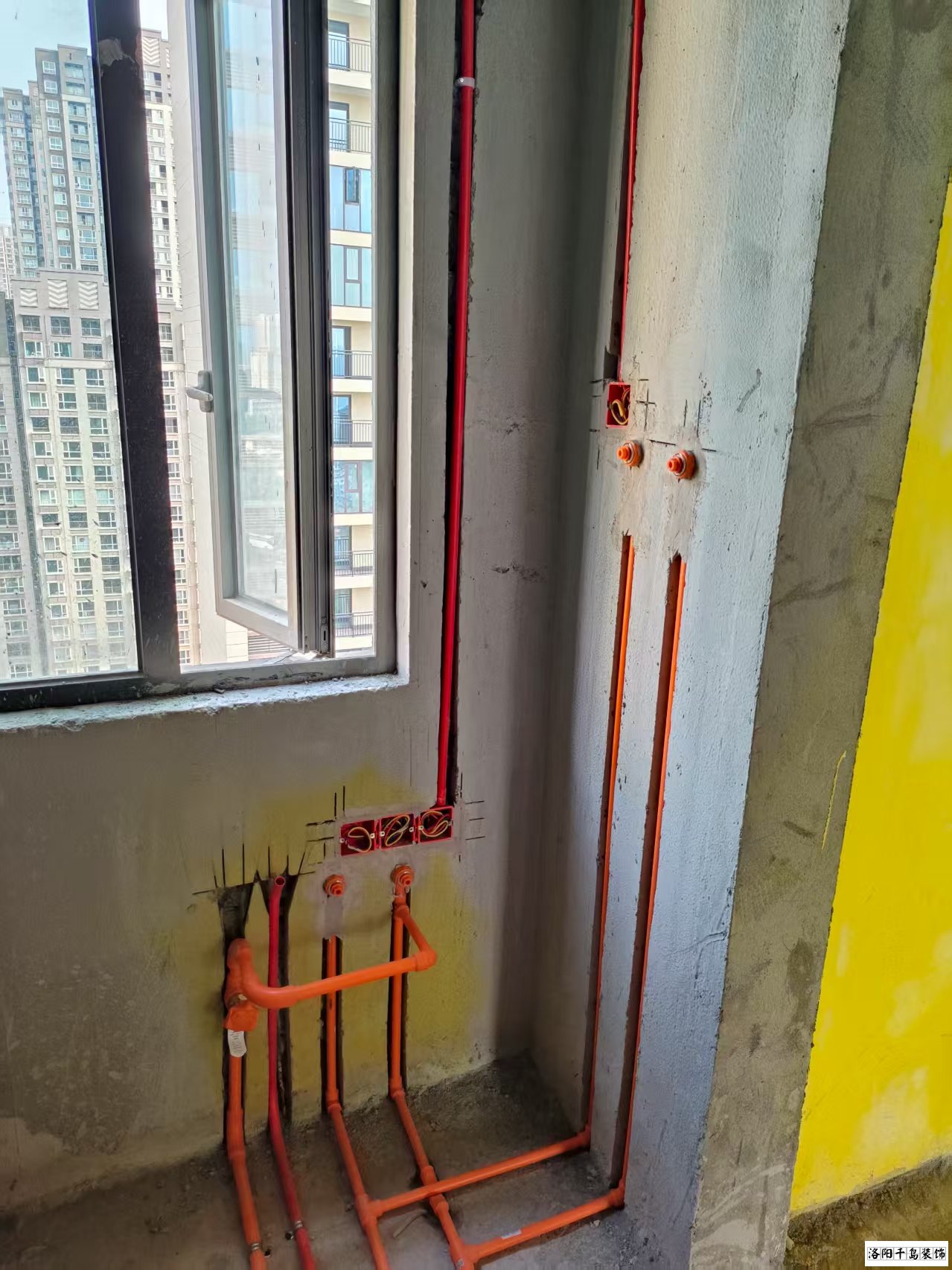 洛陽千島裝飾水電改造施工現(xiàn)場(chǎng)